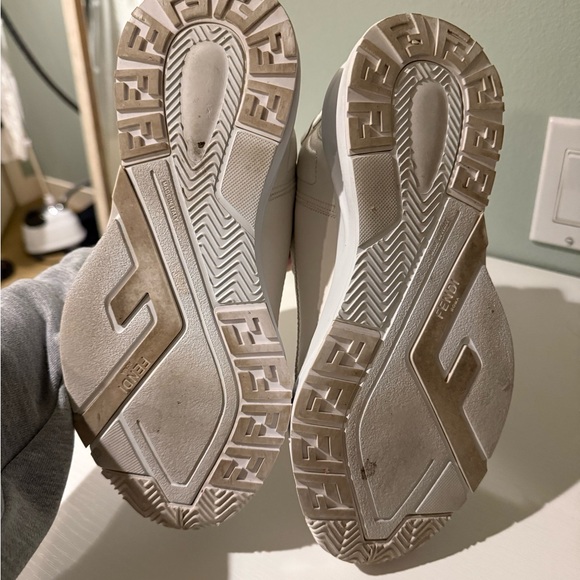 Fendi Cream and Black Sneakers - Picture 9 of 9